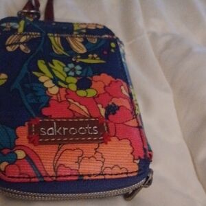 Sakroots Multicolor Floral Crossbody Wallet